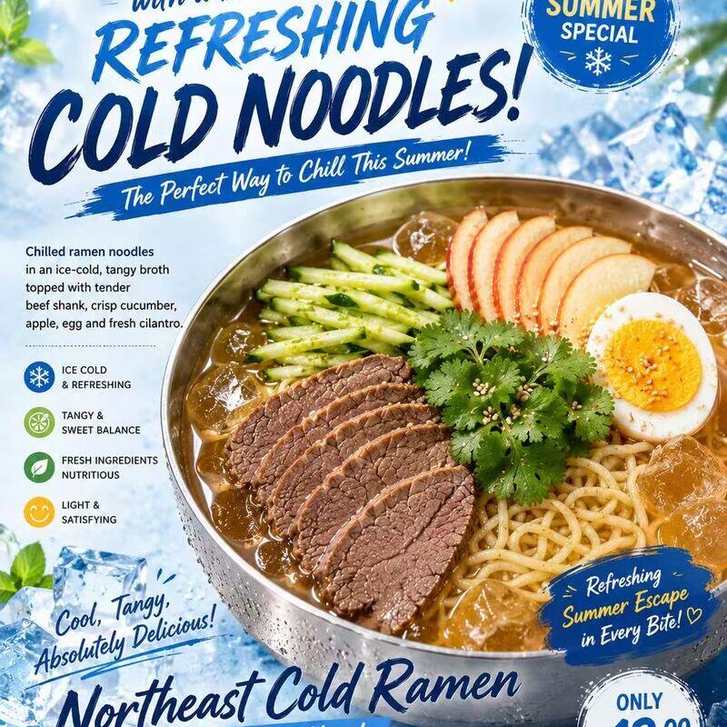 Refreshing Fruit Cold Ramen